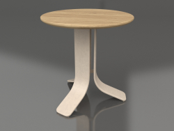 Coffee table Ø50 (Sand, Iroko wood)