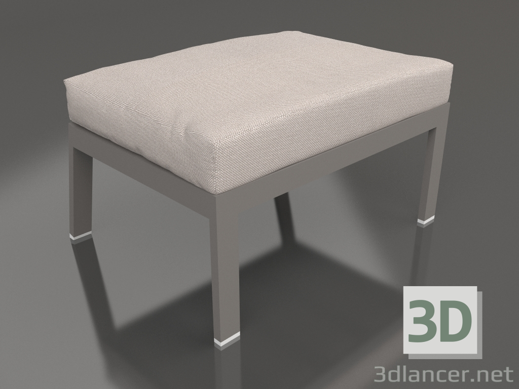 modello 3D Pouf per sedia (grigio quarzo) - anteprima