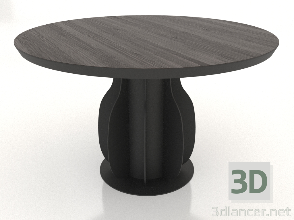 3D modeli Yemek masası Ø 1200 mm (dişbudak ceviz) - önizleme