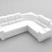 3d модель Угловой диван Даймонд – превью