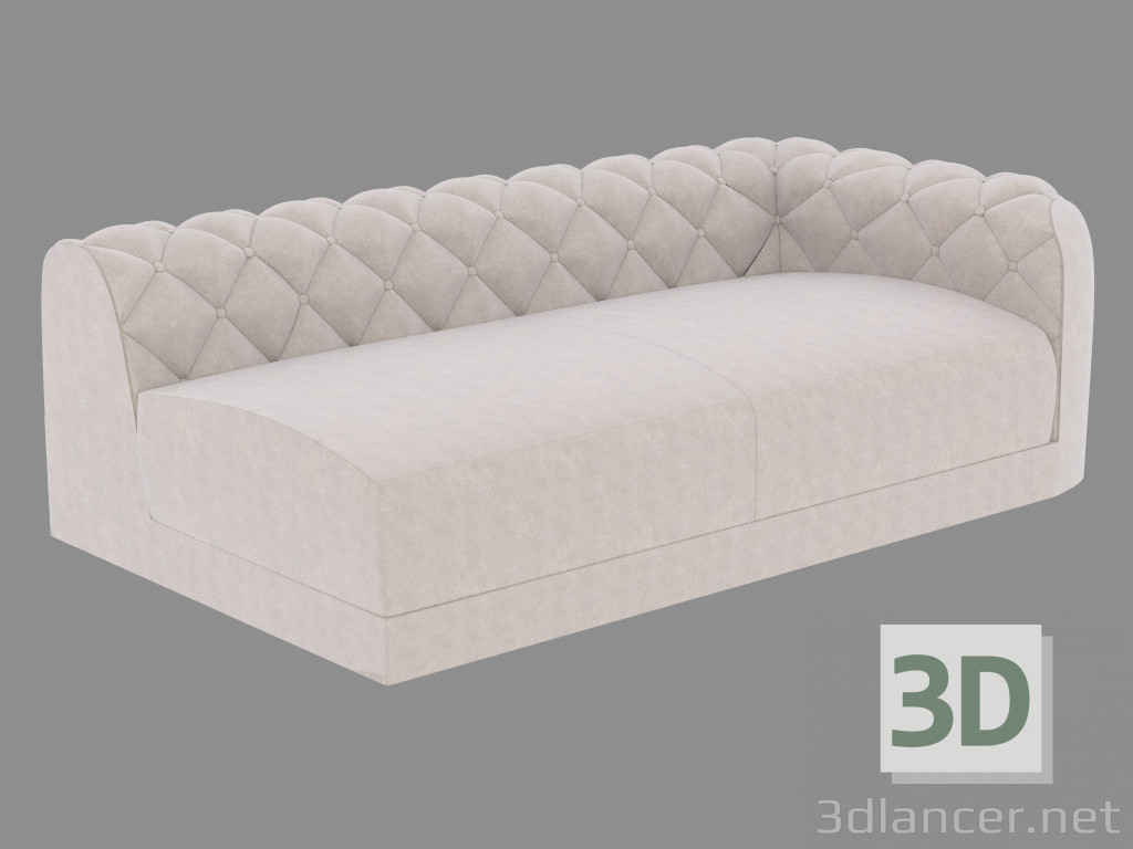 Modelo 3d Modular sofá de couro MILTON - preview