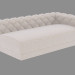 modello 3D divano in pelle modulare MILTON - anteprima
