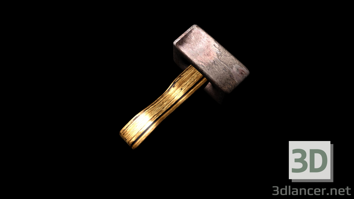 3d model Blacksmith's Hammer - preview