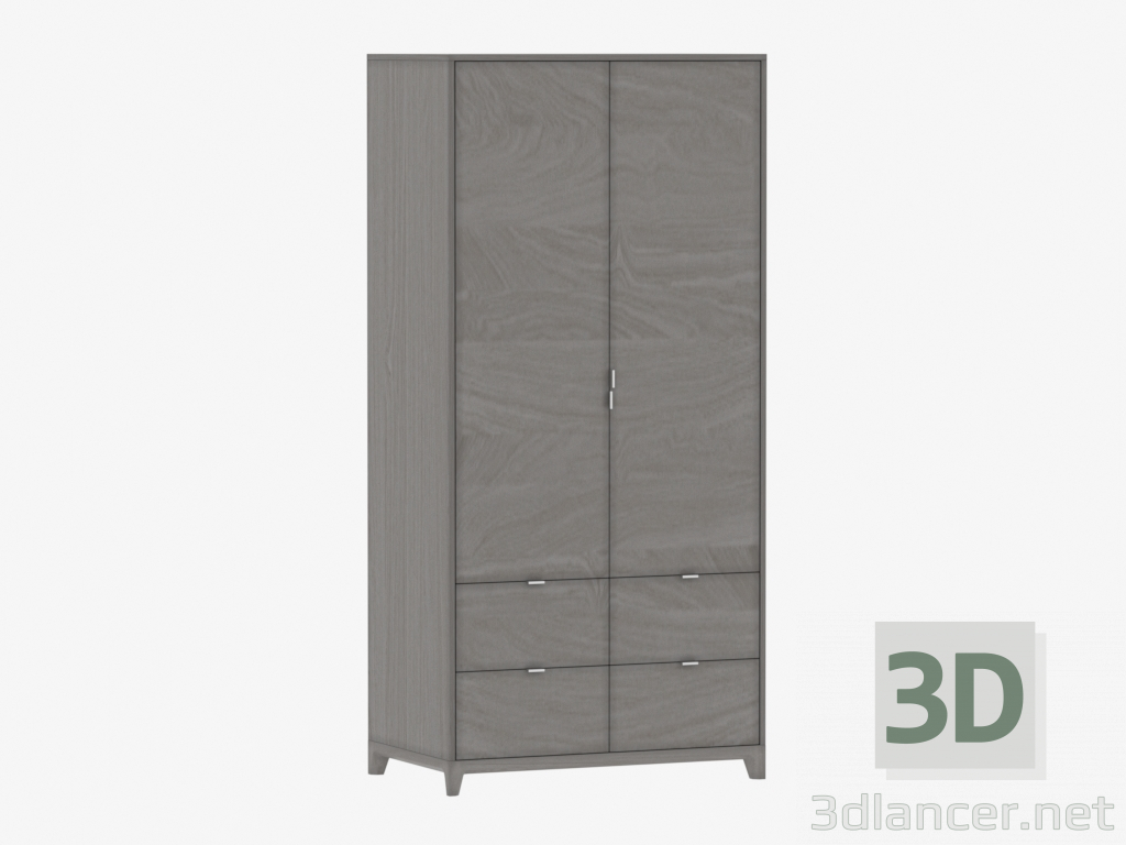 3d model Wardrobe CASE № 4 - 1000 with drawers (IDC018004000) - preview