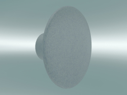 Gancho de ropa de cerámica de puntos (Ø9 cm, azul claro)