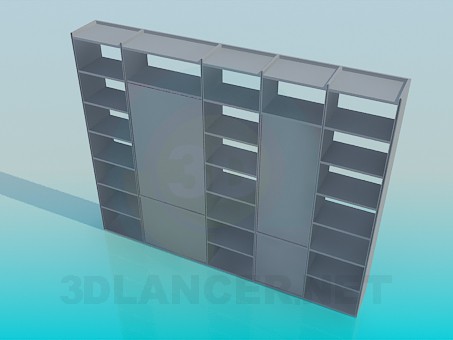3d модель Стеллаж для книг – превью 3d модель Стеллаж для книг – превью