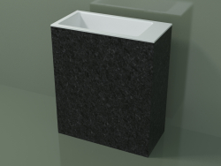 Freestanding washbasin (03R146103, Nero Assoluto M03, L 72, P 36, H 85 cm)