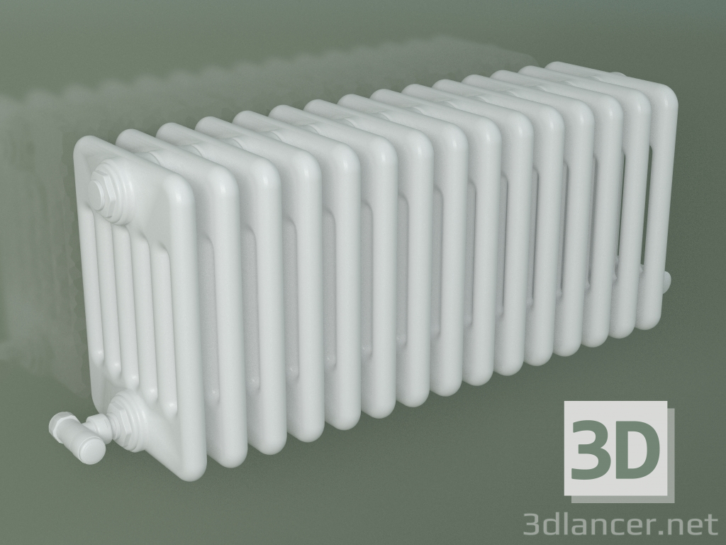 3D modeli Borulu radyatör PILON (S4H 6 H302 15EL, beyaz) - önizleme