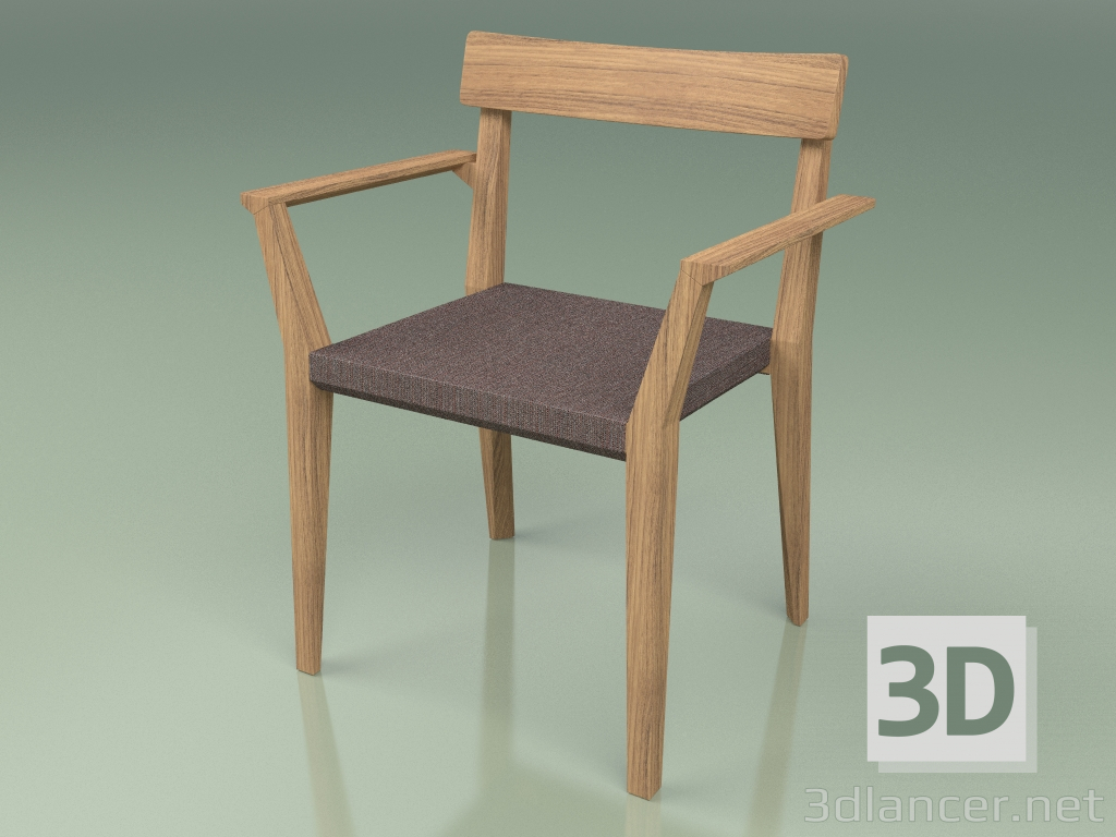 3D modeli Sandalye 172 (Batyline Kahverengi) - önizleme