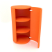 3d model Cabinet (with open door) TM 09 (D=503х931, luminous bright orange) - preview
