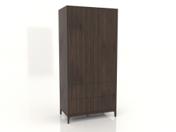 Armario FARGO 1050x600x2200 mm (roble oscuro, 2 puertas, 4 cajones)
