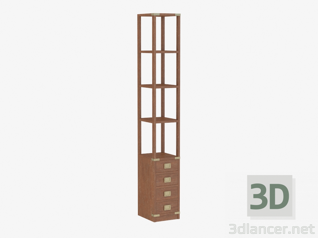 3D Modell Schmalen rack - Vorschau
