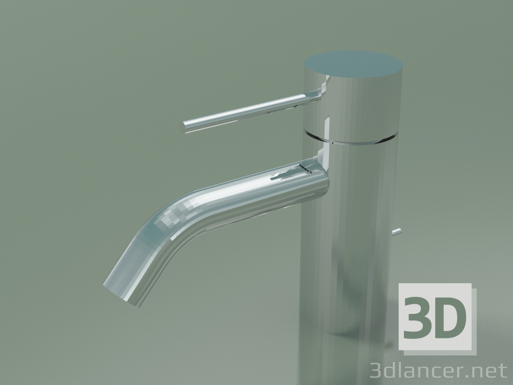 3D Modell Einhebel-Waschtischmischer mit Abfall (33 501 662-000010) - Vorschau
