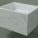 modèle 3D Lavabo suspendu (02R132301, Carrara M01, L 60, P 48, H 36 cm) - preview