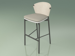 Bar stool 050 (Sand, Metal Smoke, Polyurethane Resin Gray)