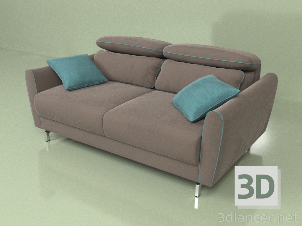3D Modell Gerades Sofa Areo - Vorschau