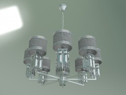 Hanging chandelier 10099-8 (chrome-clear crystal)