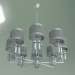 3d model Hanging chandelier 10099-8 (chrome-clear crystal) - preview