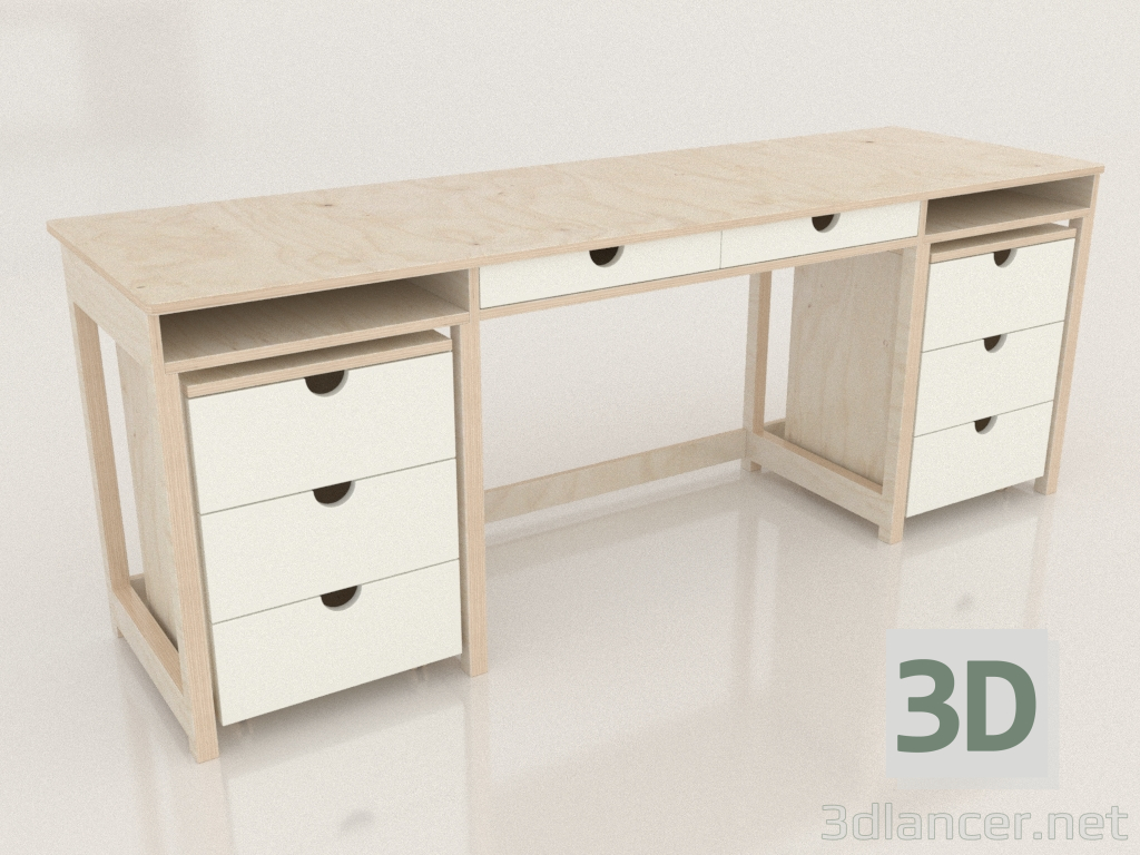 3D Modell MODE T1 Schreibtisch (TWDTA1) - Vorschau