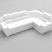 3D modeli Elmas kanepe 2 - önizleme