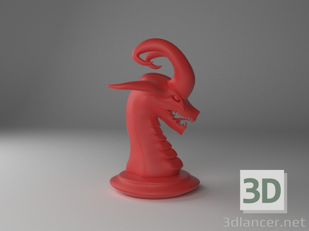 3d model Dragón - vista previa