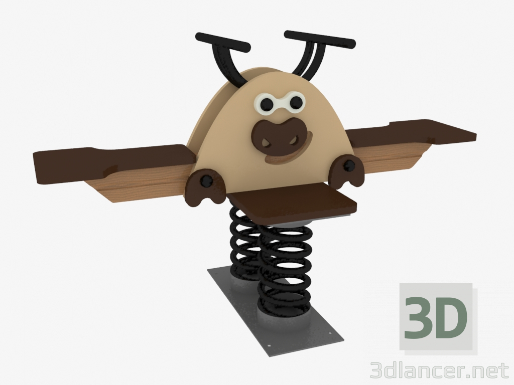3D Modell Schaukelstuhl eines Kinderspielplatzes (6116) - Vorschau