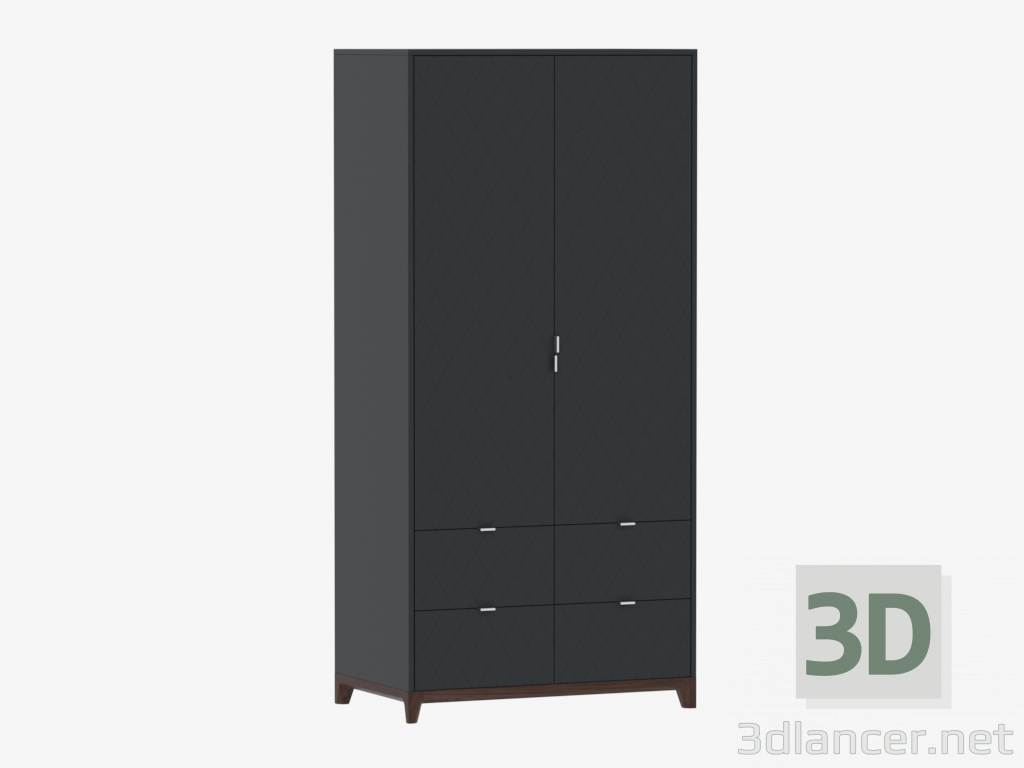 3d model Wardrobe CASE № 4 - 1000 with drawers (IDC018005705) - preview