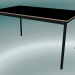 modèle 3D Base de table rectangulaire 140x80 cm (Noir, Contreplaqué, Noir) - preview