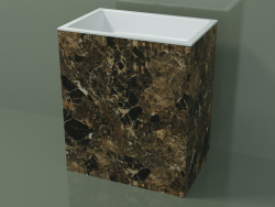 Freestanding washbasin (03R146301, Emperador M06, L 72, P 48, H 85 cm)