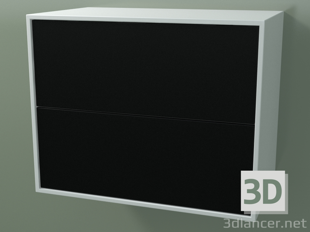 3d model Caja doble (8AUBCA01, Glacier White C01, HPL P06, L 60, P 36, H 48 cm) - vista previa