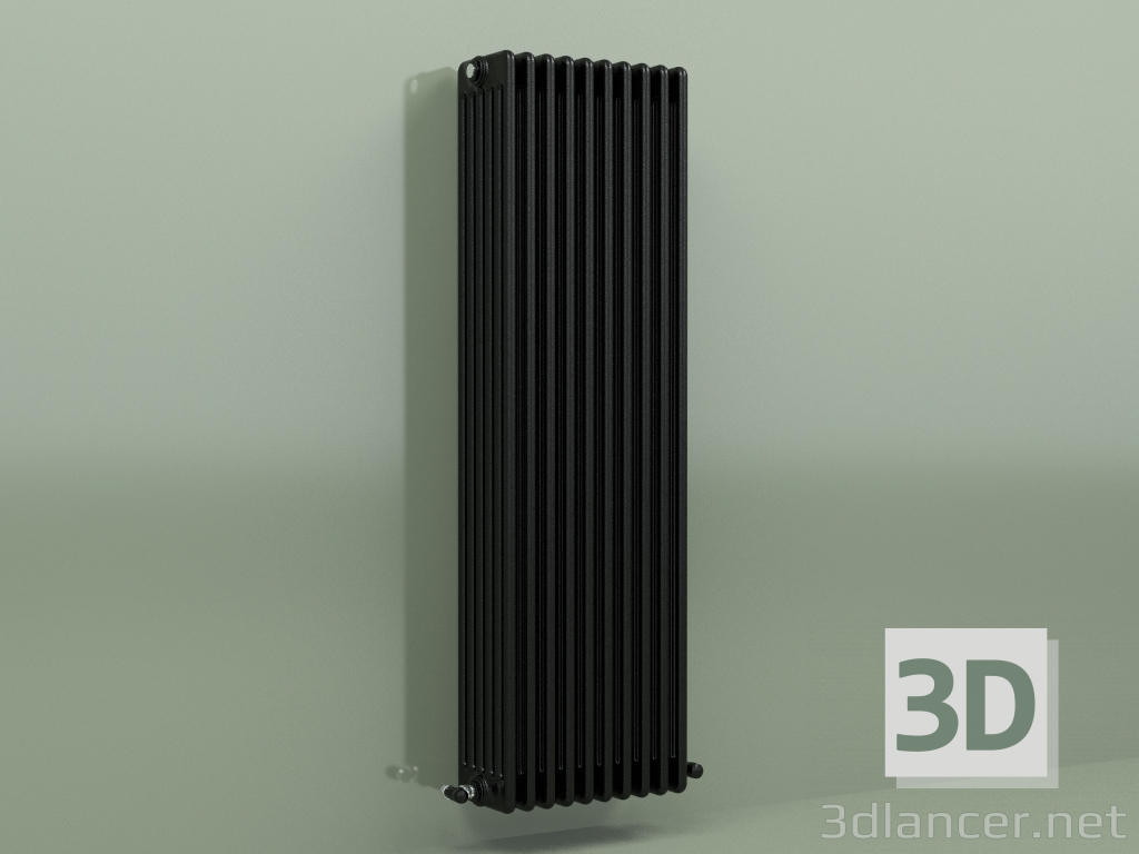 modèle 3D Radiateur TESI 6 (H 1500 10EL, Noir - RAL 9005) - preview