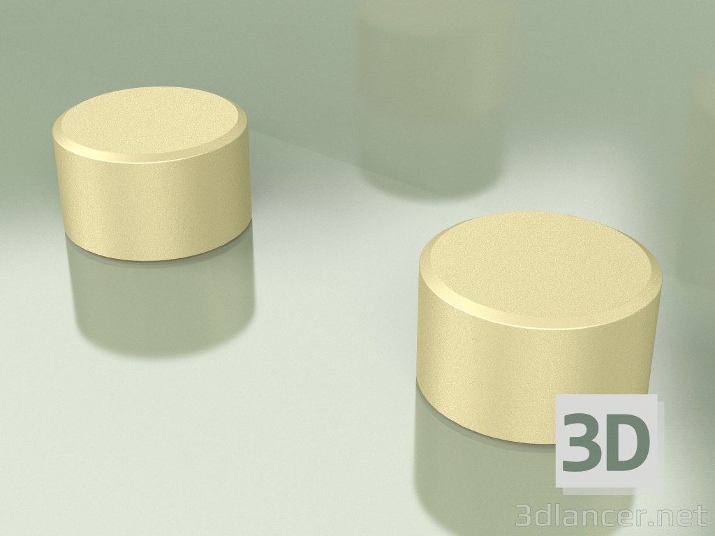 3D modeli 2 karıştırma kapatma vanası seti Ø 63 mm (16 51 V, OC) - önizleme
