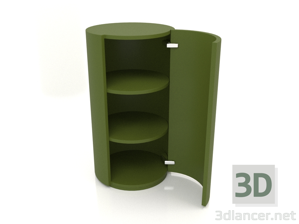 modello 3D Armadio (con anta aperta) TM 09 (P=503х931, verde) - anteprima