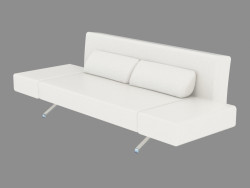 sofás de couro Duplo Flexus (opção 1)