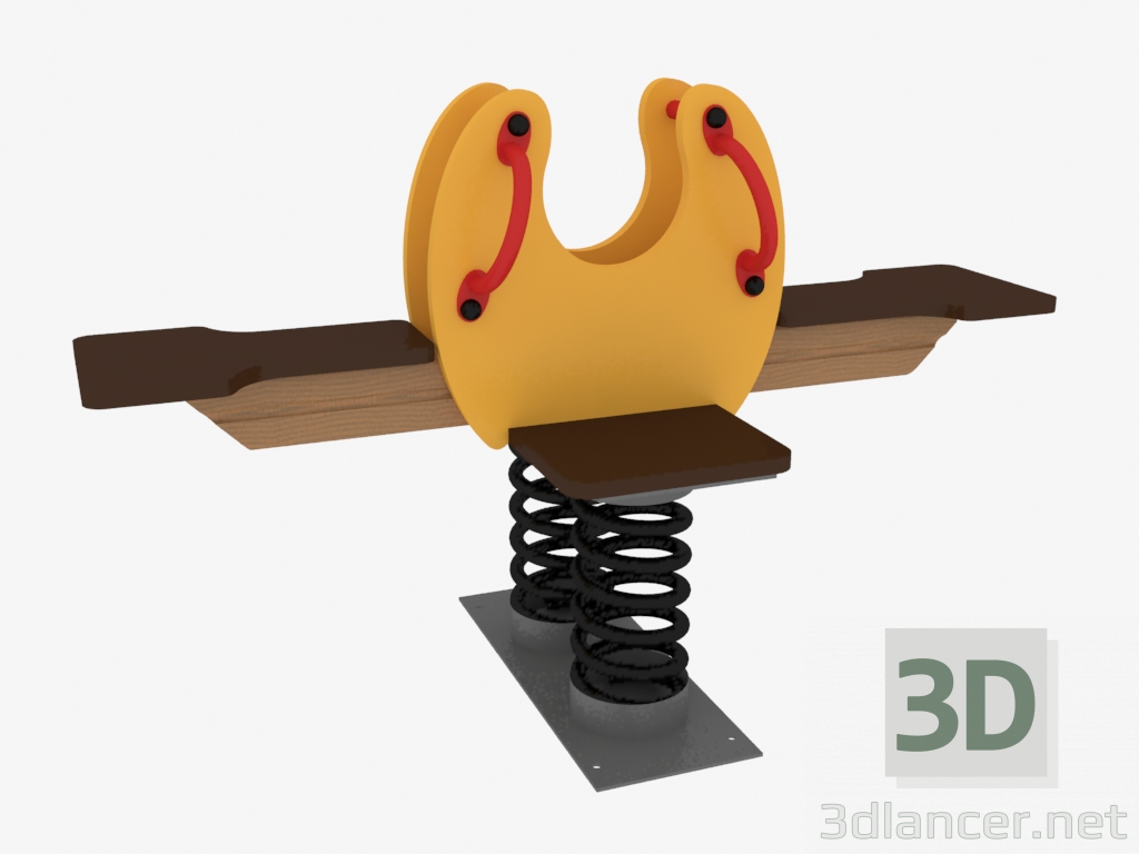 3D modeli Çocuk parkının sallanan sandalyesi (6117) - önizleme