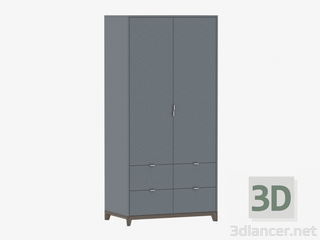 3d model Wardrobe CASE № 4 - 1000 with drawers (IDC0181071019) - preview