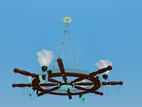 3d model Chandelier Steering Wheel - preview 3d model Chandelier Steering Wheel - preview