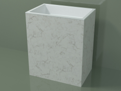 Freestanding washbasin (03R146301, Carrara M01, L 72, P 48, H 85 cm)