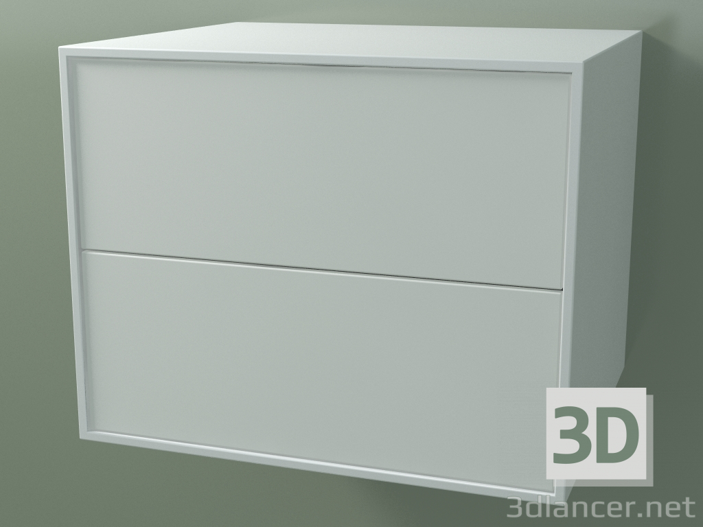 3d модель Ящик подвійний (8AUBCB01, Glacier White C01, HPL P01, L 60, P 50, H 48 cm) – превью