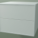 3d model Caja doble (8AUBCB01, Glacier White C01, HPL P01, L 60, P 50, H 48 cm) - vista previa