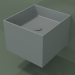 3D modeli Duvara monte lavabo (02UN22301, Silver Grey C35, L 48, P 50, H 36 cm) - önizleme