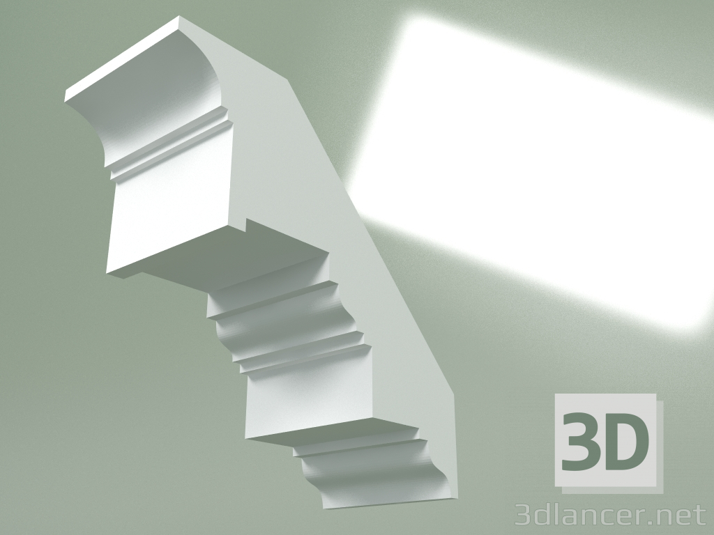 3d model Plaster cornice (ceiling plinth) KT237 - preview