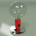modello 3D Lampada da tavolo Lampadina ED (rossa) - anteprima