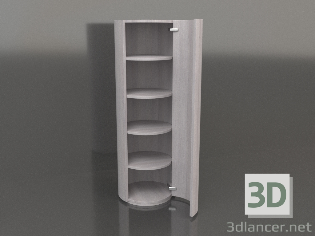 3D Modell Schrank (mit offener Tür) TM 09 (D=503х1510, Holz hell) - Vorschau
