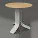 3d model Coffee table Ø50 (Agate grey, Iroko wood) - preview