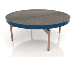 Round coffee table Ø90x36 (Grey blue, DEKTON Radium)