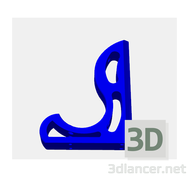 modello 3D 9in_shelf_bracket_corner - anteprima