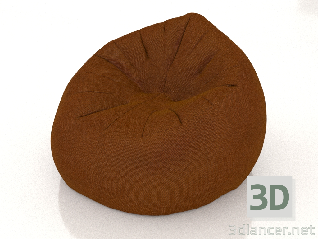 modello 3D Pouf Mad (treccia 3015) - anteprima