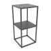 Modelo 3d Rack de console quadrado (METAL, 40x40x86, 2 prateleiras) - preview