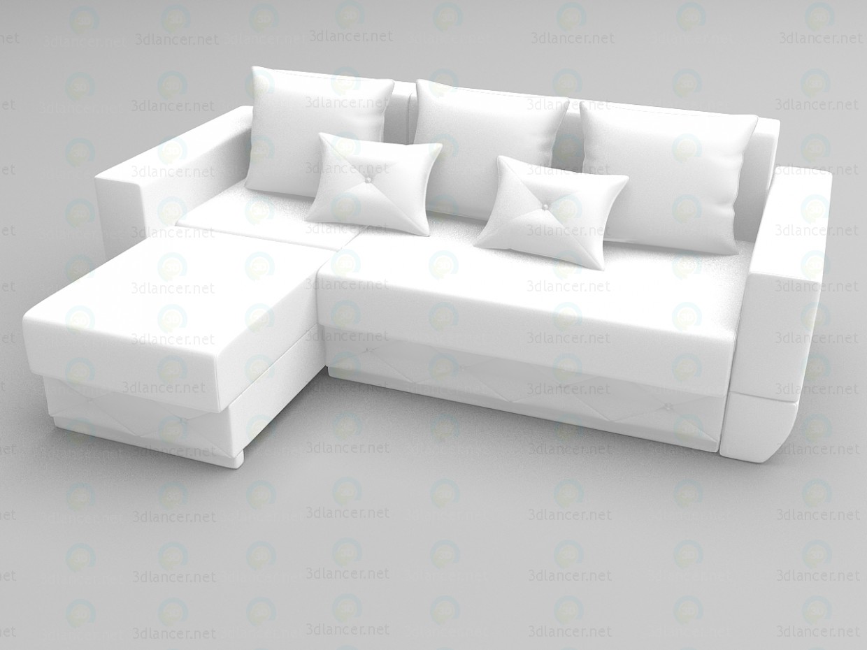 3D Modell Ecksofa exotisch - Vorschau